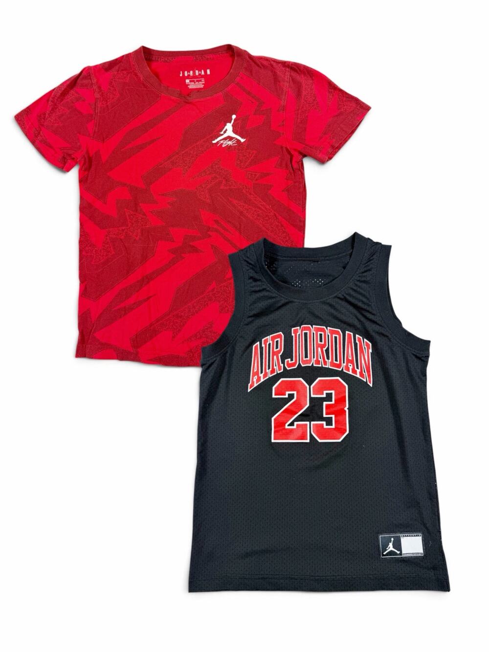 Nike Air Jordan Boys 23 Basketball Jersey + T-Shirt Bundle Size Small 8-10